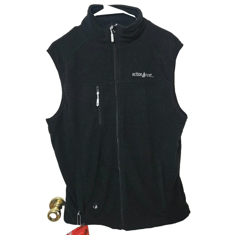 Action Heat 5V‎ Heated Performance Fleece Vest Men's M Black NWT